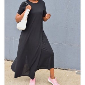 Who What Wear grey maxi t-shirt dress